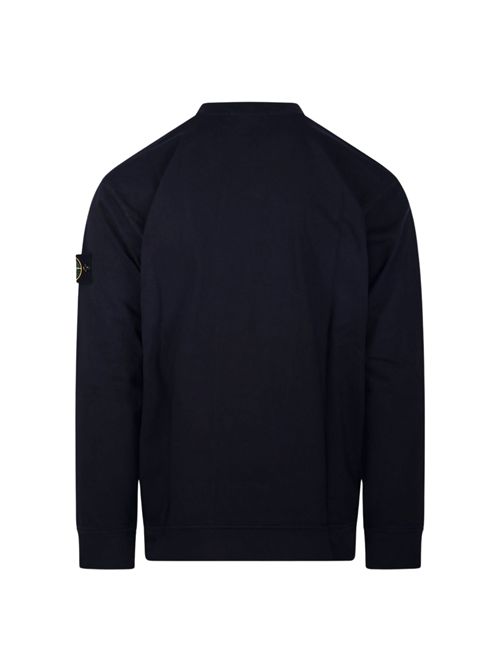 Felpa 6100075 in jersey di cotone Navy STONE ISLAND | 6100075S0A50V0020